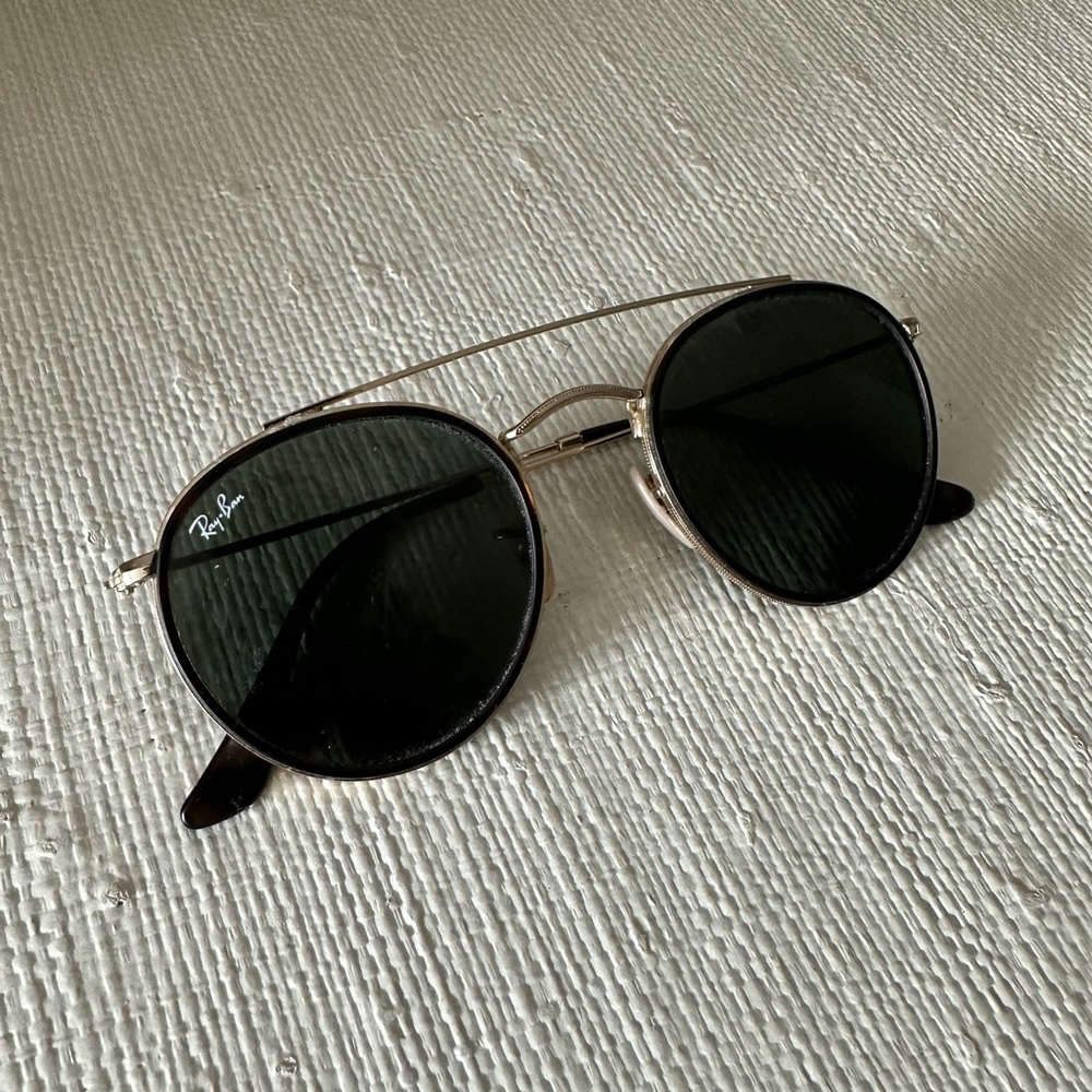 Round double bridge rayban